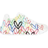 SKECHERS kinderschuhe Uno Lite - GOLDCROWN SPREAD THE LOVE in weiss