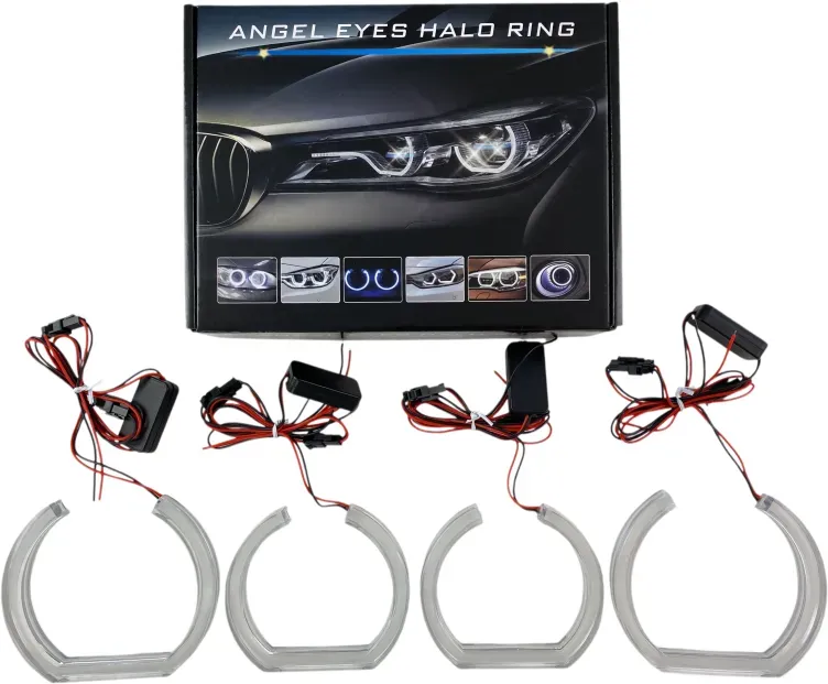 LED-Angel Eyes für BMW E90 - U-Design Crystal, weiß