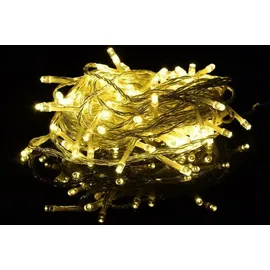 Nipach LED-Lichterkette 10 m warmweiß transparentes Kabel