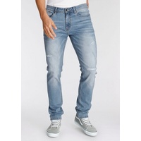 AJC Straight-Jeans mit Abriebeffekten an den Beinen blau 31