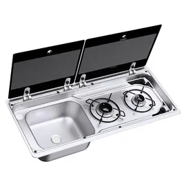 Dometic MO9722R Kocher-Spülenkombination Silber