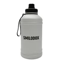 Smilodox Stahl Trinkflasche 2.2L Grau, Größe ONE SIZE