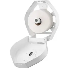 All Care PlastiQline Toilettenpapierhalter, maxi Kunststoff weiß Jumborollenhalter für eine Großrolle, Durchmesser max. 300mm
