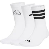 adidas 3er Pack Logo Socken Weiß/Schwarz 37-39