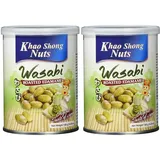 KHAO SHONG Edamame mit Wasabi, (120 g) (Packung mit 2)