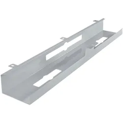 KADIMA DESIGN Kabelkanal Schreibtisch 80x7x13 cm Untertisch Kabelführung silber, Kabelmanagement Kabelwanne Pulverbeschichtet, Kabelschacht waagrecht