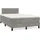vidaXL Boxspringbett 120 x 200 cm Hellgrau
