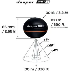 Deeper Echolot Deeper Smart Sonar Pro+ 2 Schwarz One Size