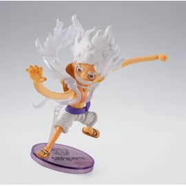 Tamashii Nations One Piece World Collactable Figures x S.H. Figuarts Actionfigur Monkey D. Ruffy Gear 5 8 cm