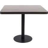 vidaXL Bistrotisch Dunkelbraun 80x80 cm MDF