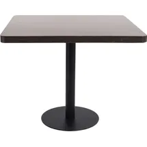 vidaXL Bistrotisch Dunkelbraun 80x80 cm MDF