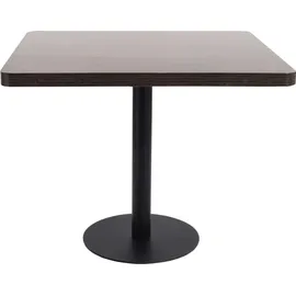 vidaXL Bistrotisch Dunkelbraun 80x80 cm MDF