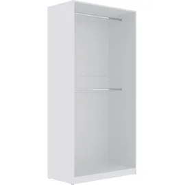 marmex möbel TRES 01B Kleiderschrank 100x206x51 weiß