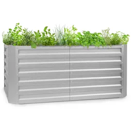Blumfeldt High Grow Straight Hochbeet 120 x 60 x 60 cm Silber