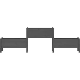 vidaXL Pflanzkübel 245,5 x 44 x 75 cm Grau