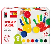 Marabu KiDS Fingerfarben-Set 6x 35 ml,