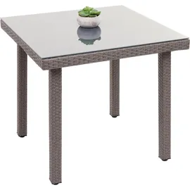 MCW Chieti Gartentisch 80 x 80 x 75 cm Grau