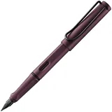 Lamy safari scarlet Füller mit polierter Stahlfeder in Strichbreite B