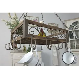 Ambiente Haus Topfhänger aus Holz 16 x 50 x 40 cm 1-tlg. beige