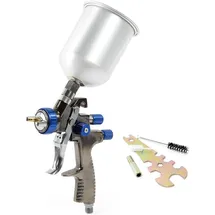 XPOtool Lackierpistole 1,4 mm Düse 500 ml Aluminium Becher 100 mm Strahlbreite