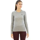 Odlo Natural 100% Merino Warm Langarm-baselayer - Grey Melange / Grey Melange L