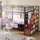 stilvora Etagenbett 140 x 200 cm Metall schwarz
