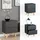 Vicco Nautica 46 x 61 x 40 cm Anthrazit/Buche