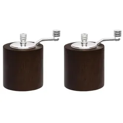Olympia Salz- und Pfeffermühlenset dunkles Holz 8cm
