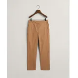 GANT D1. Slim Cigarette Slack Hosen - Warm Khaki - 40