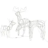 vidaXL 3-tlg. Weihnachtsbeleuchtung Rentiere 229 LEDs