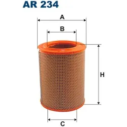 FILTRON Luftfilter Universal  138mm für FIAT FORD 82419785 71736155 5019409 AR 234