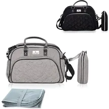 Lorelli Wickeltasche Viola Grau