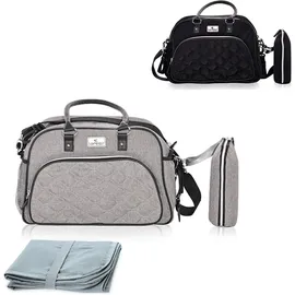Lorelli Wickeltasche Viola Grau
