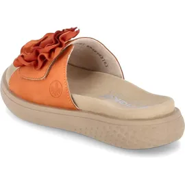 Rieker Damen Pantolette in orange - Gr. 36