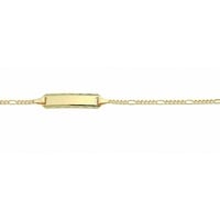 Adelia ́s Goldarmband Damen Goldschmuck 333 Gold Figaro Armband 16 cm, 333 Gold Figarokette Goldschmuck für Damen goldfarben