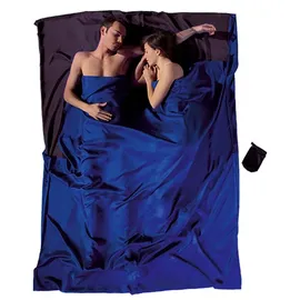 Cocoon TravelSheet Double Silk Schlafsack (Größe max. 210cm, blau)