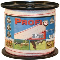 Kerbl Profi Weidezaunband 40mm, 11x0,30 TriC, 200m, w/r