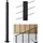 Vevor Kabelgeländerpfosten, 106,7x3x5cm Treppengeländerpfosten mit vorgebohrten 30°-Winkellöchern, Geländerpfosten aus Edelstahl SUS304, 1er-Set, Schwarz, 1JZLGZXHS106VRA3X001V0