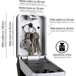Onvaya Elektronischer Schlüsselkasten 0 x 0 x 0 cm Schwarz