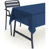 texpot Tischdecke Gartentischdecke Schaum PVC Weichschaum (1-tlg) blau Rund | 160 cm x 160 cm