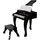 Small Foot Company Kinderklavier Kinderflügel 12622 2 tlg. Schwarz