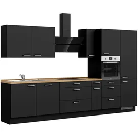 Nobilia Küchenzeile Touch II 360 cm schwarz