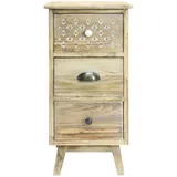 Mobili Rebecca Nachttisch Braun, Holz 30x65x30 cm Schlafzimmer, Nachttische