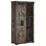 Massivmoebel24 Mango Schrank 100x50x190 grau