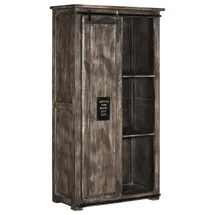 Massivmoebel24 Mango Schrank 100x50x190 grau