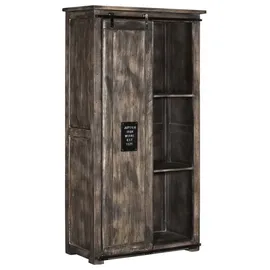 Massivmoebel24 Mango Schrank 100x50x190 grau