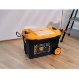 Werkzeugtrolley, Werkzeugkasten, Werkzeugkoffer Trolley, Kunststoff, Höhe 42 cm
