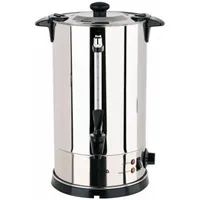 Yato Profi Glühweinkessel 8,8 Liter 1000 Watt Edelstahl Glühweinkocher Glühweinautomat Heissgetränkea, Getränkespender, Silber