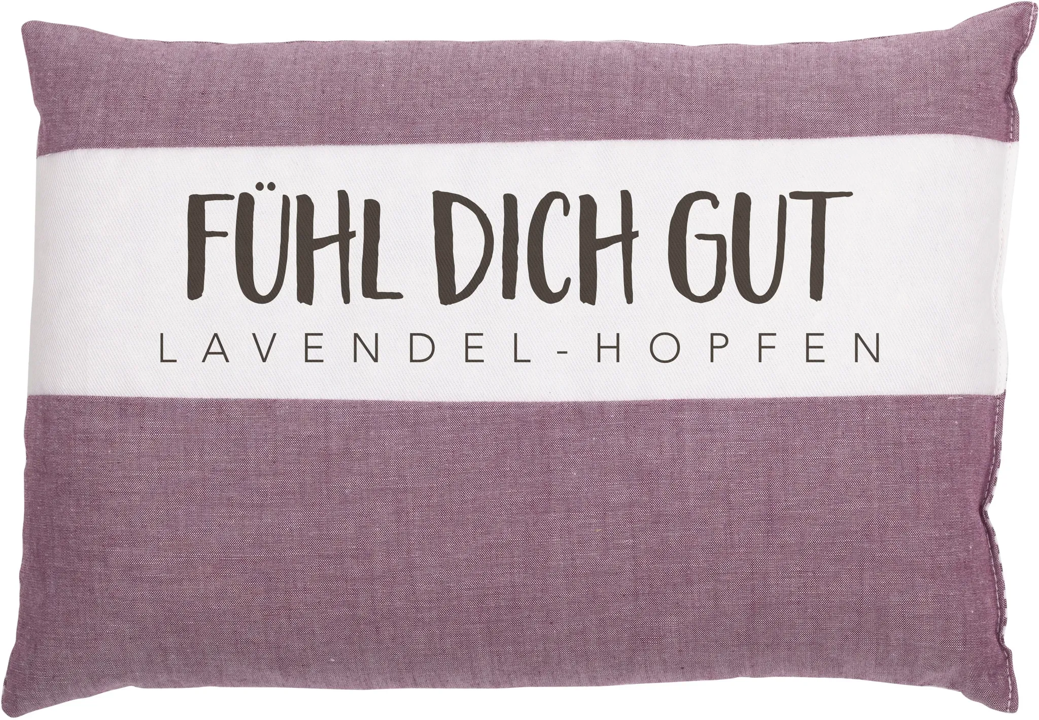 herbalind Kräuterkissen »Fühl dich gut Lavendel-Hopfenkissen 5021«, (1 tlg.) herbalind aubergine/weiß