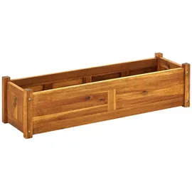 vidaXL Garten-Hochbeet Akazienholz 100 x 30 x 25 cm Grau